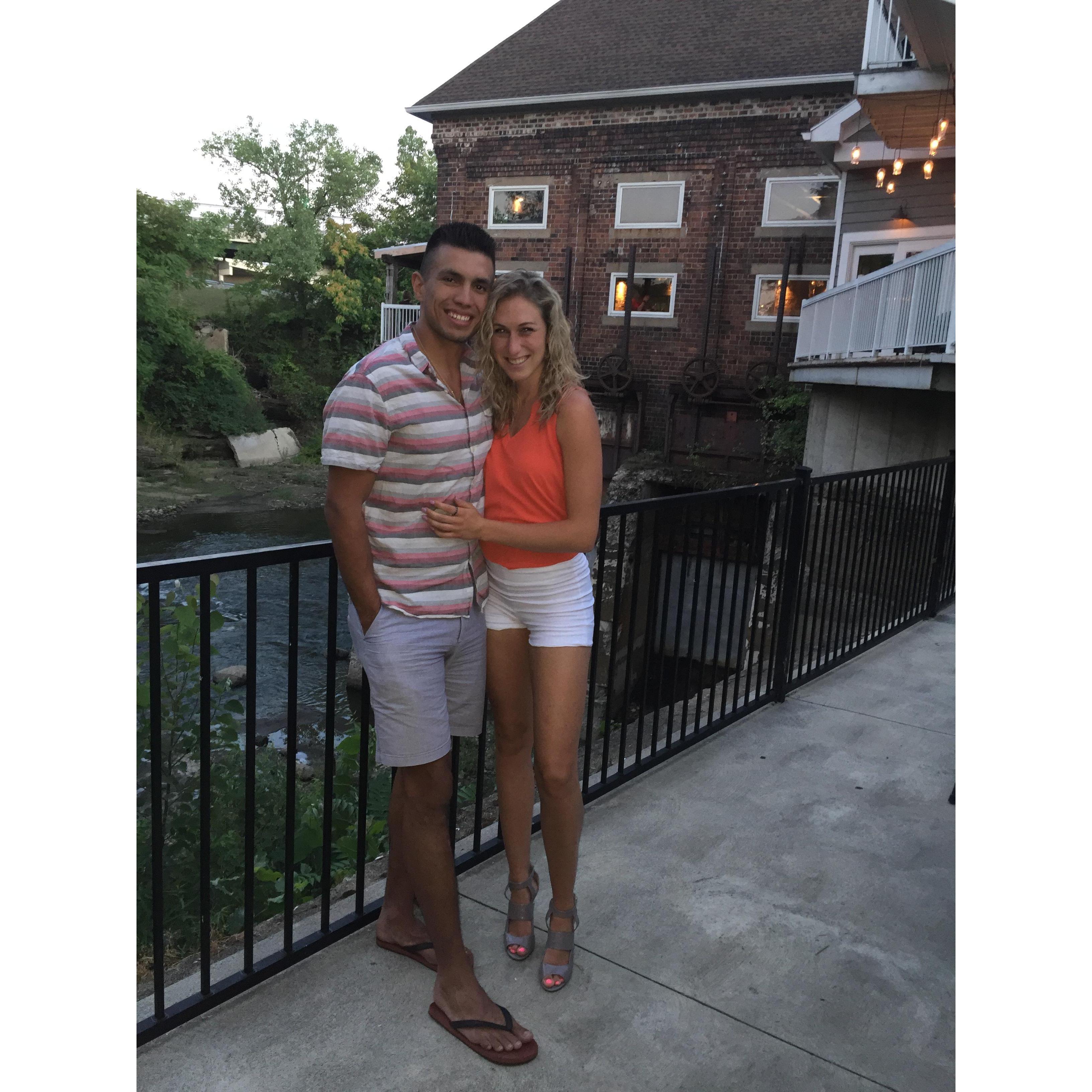 Our first date after we started dating on August 1, 2016.