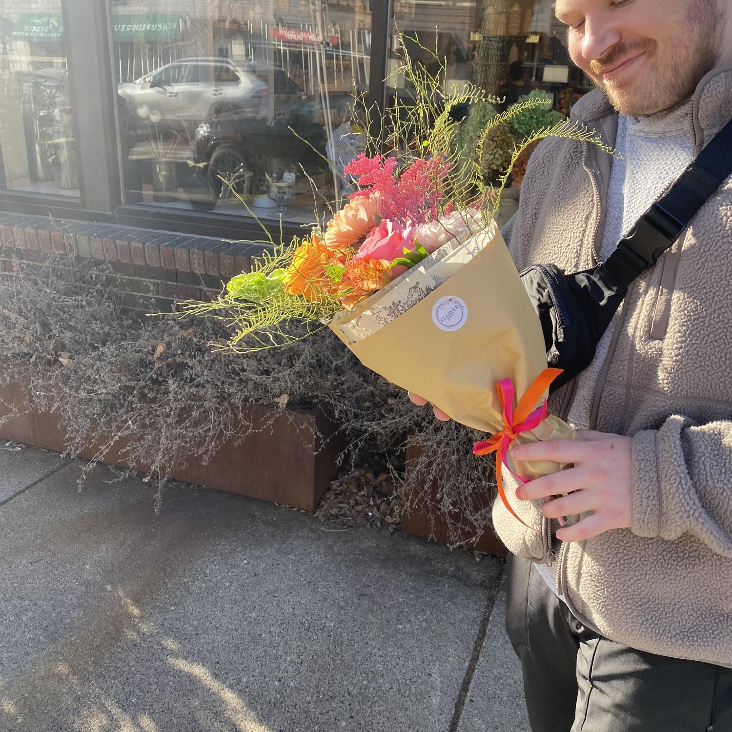 One of the many “just because” bouquets Turner has gotten Carly