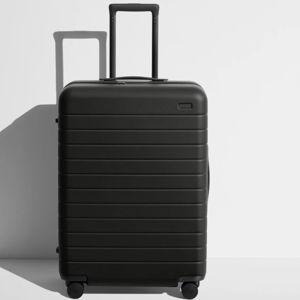 Hard Shell Medium Suitcase: Jet Black | Away (Monogrammed)