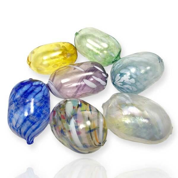 Blown Glass Ball For Jewish Wedding Stomp - Gold