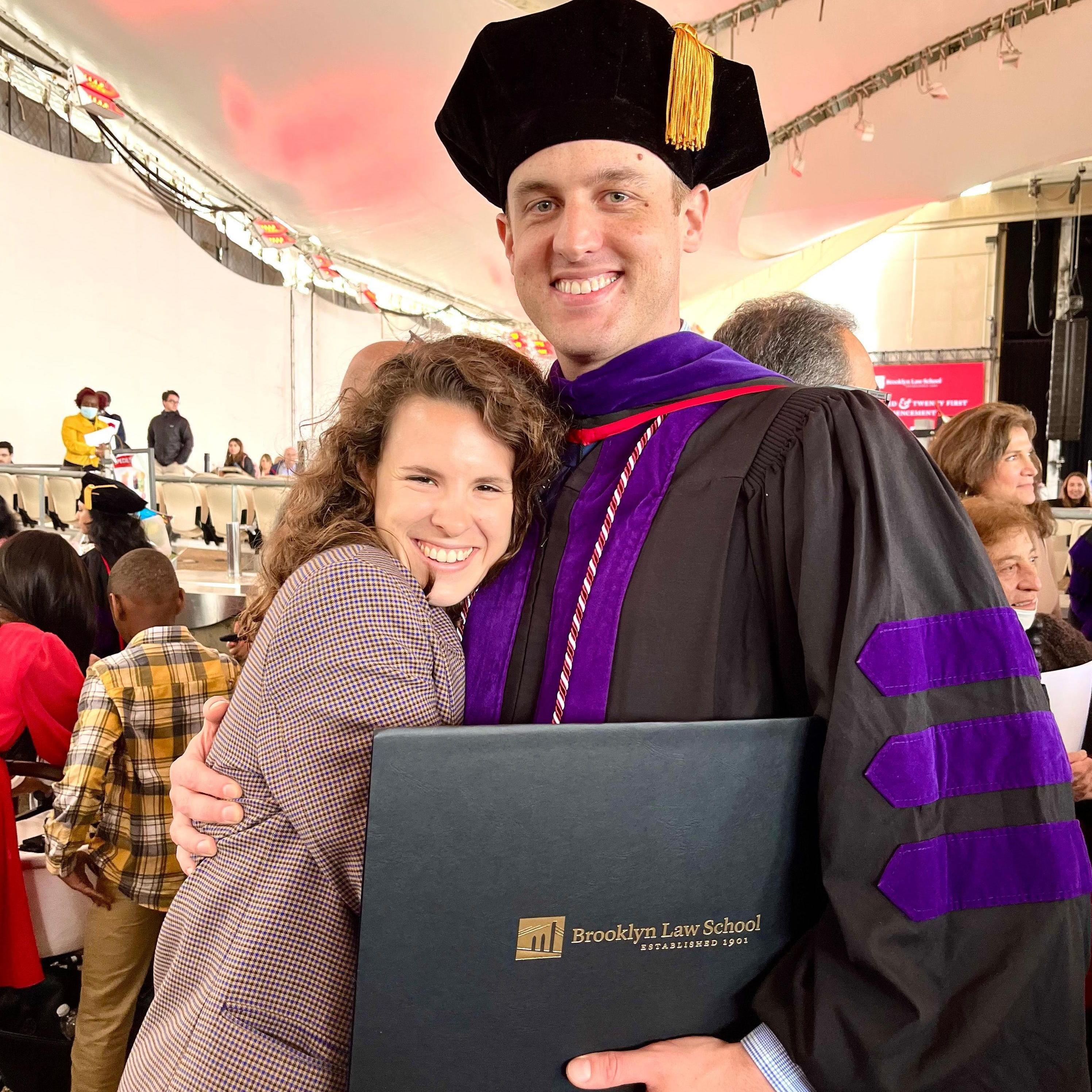 Right after Mike graduated Brooklyn Law School.