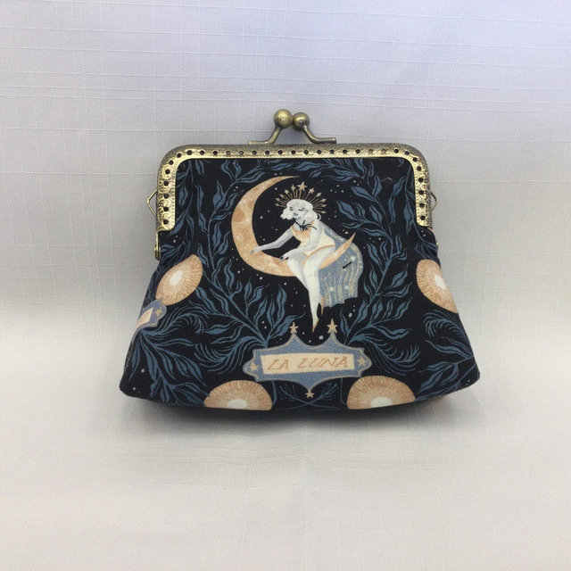Celestial Princess Coin Purse - Fantasy Fabric Pouch with Ball Clasp
