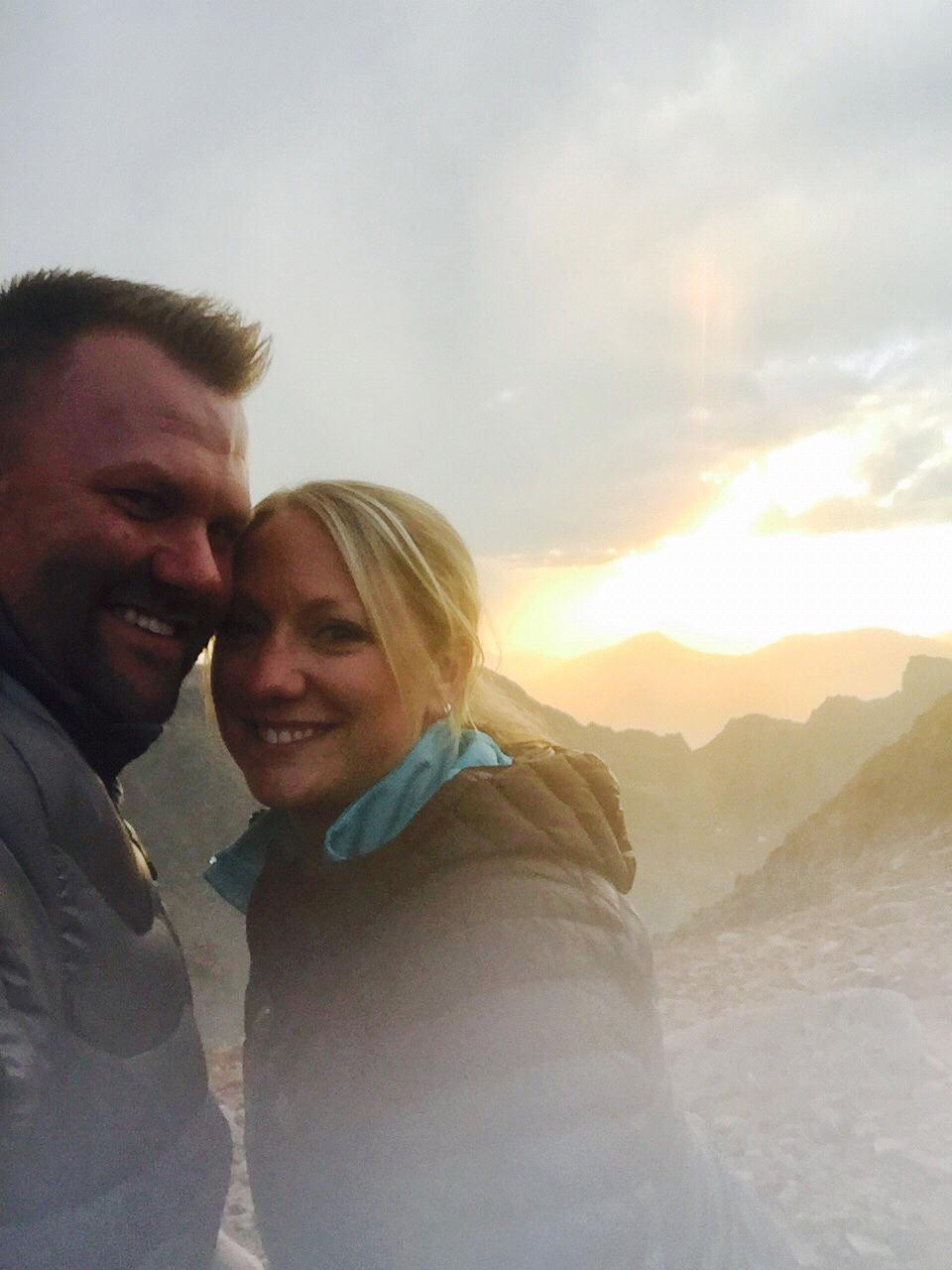 Catching a sunset on top of Mt. Evans.