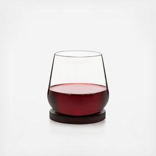 Urban Story 4-Piece Rocks Glass Set with Lids