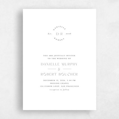 Multi-Colored Wedding Invitation - Okavango Portrait