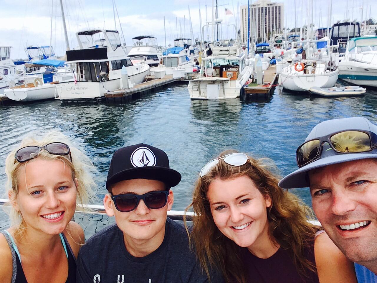 A little selfie before some quality whale watching time! They always pretend they have fun with uncle Scott
