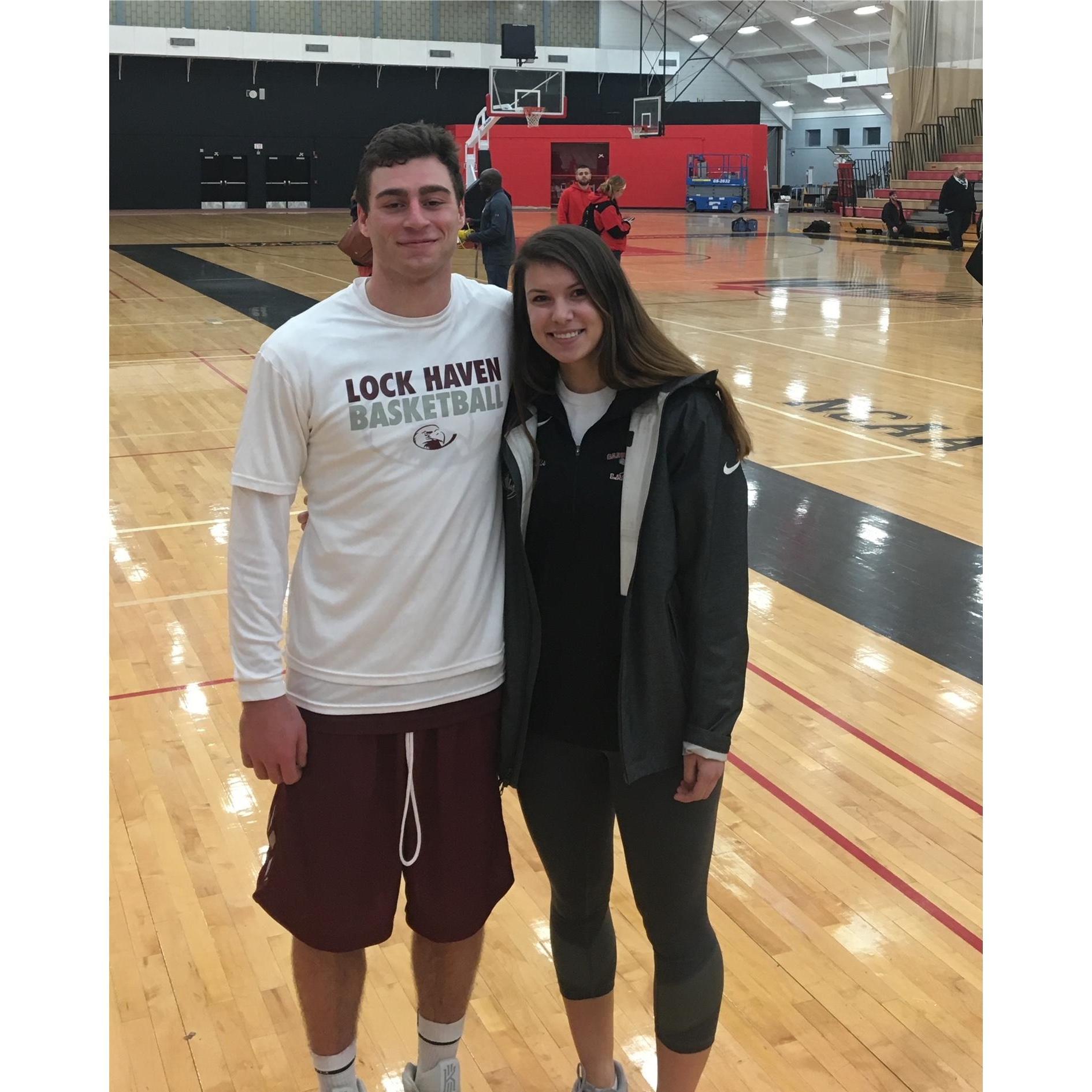 Lock Haven Basketball vs East Stroudsburg 2017