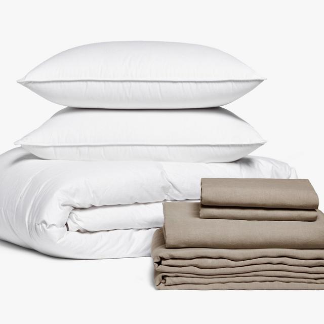 Full - Linen Starter Bedroom Bundle