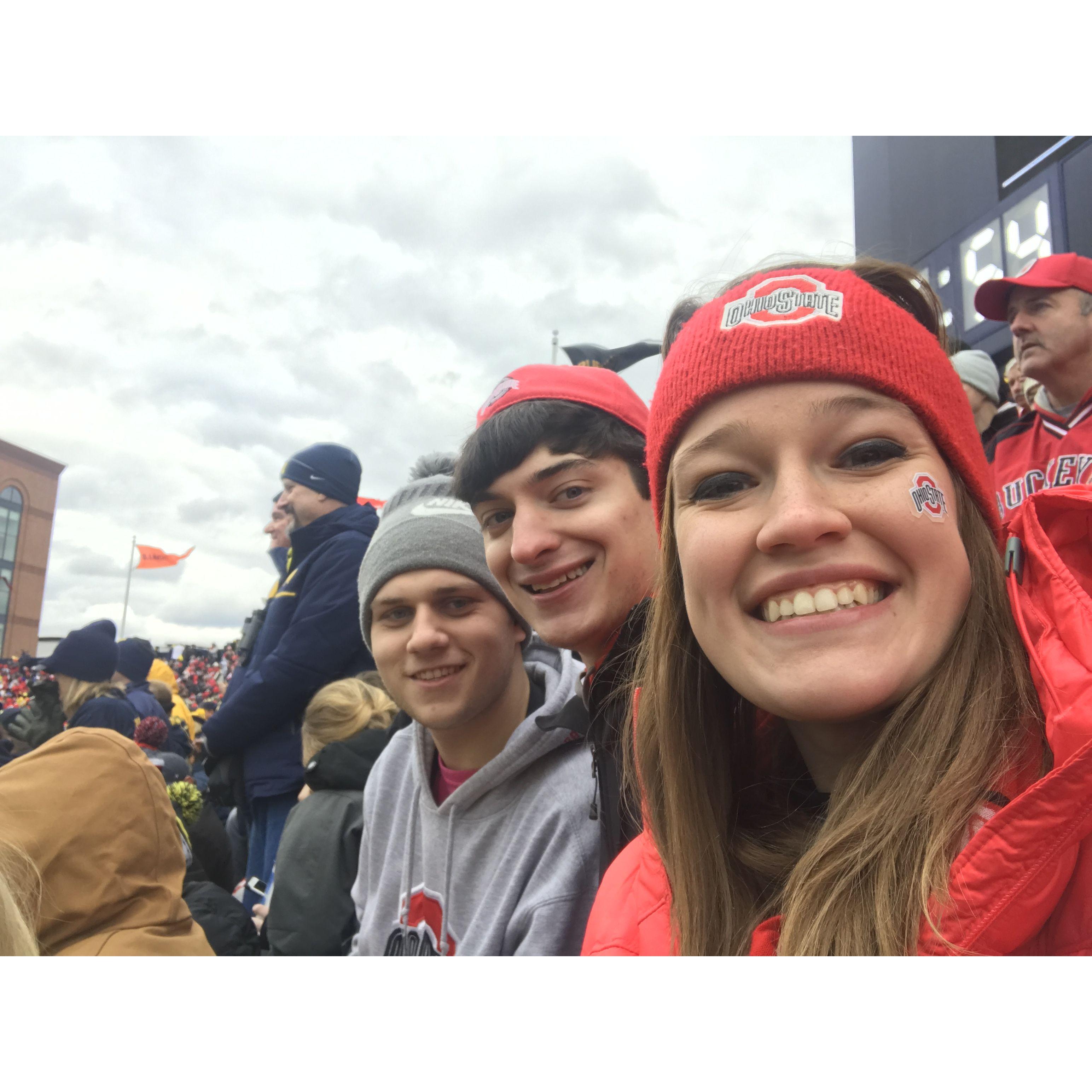 November 2017 | Hans surprised Gretchen by traveling to That State Up North to watch OSU win against Xichigan