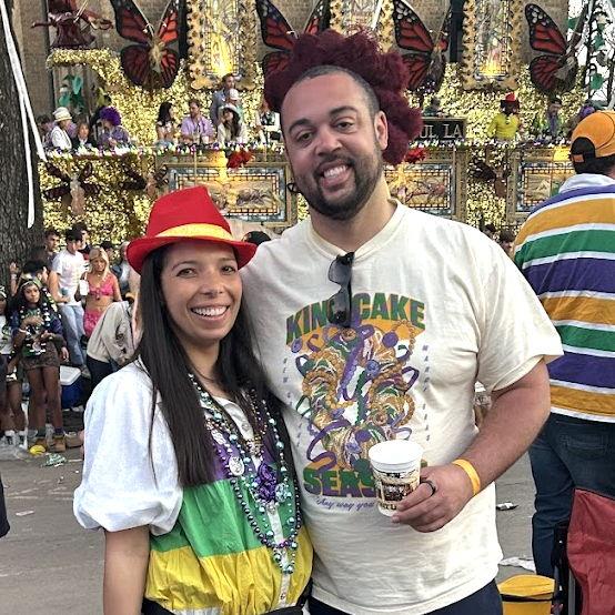 Neely & Conor at Mardi Gras in New Orleans, LA