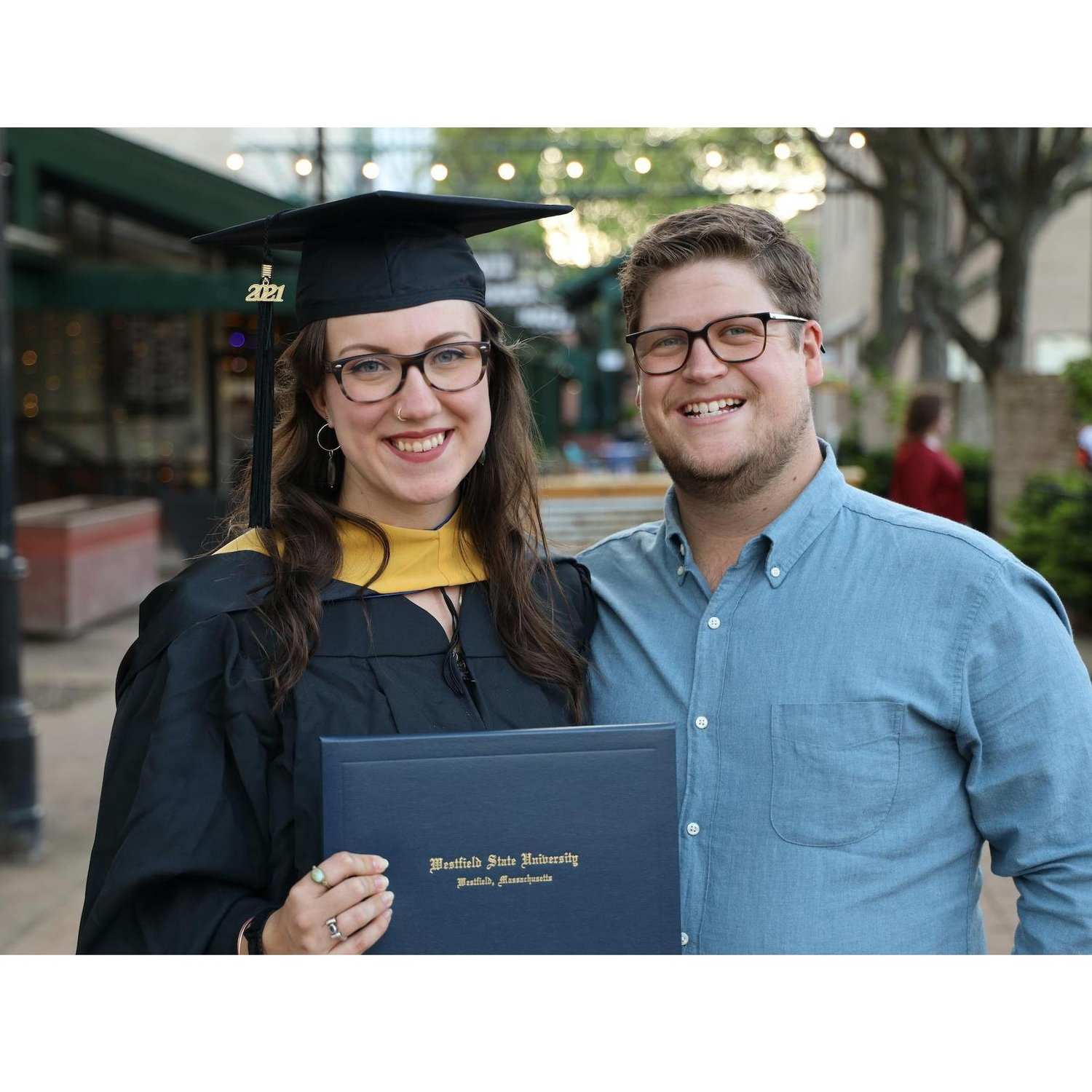 Evelyn's graduation from her Masters of Social Work program
