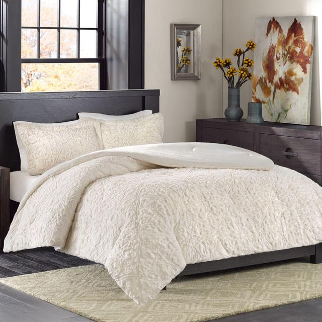 Madison Park® Bismarck Ultra Plush 3-Piece King Comforter Set in Ivory
