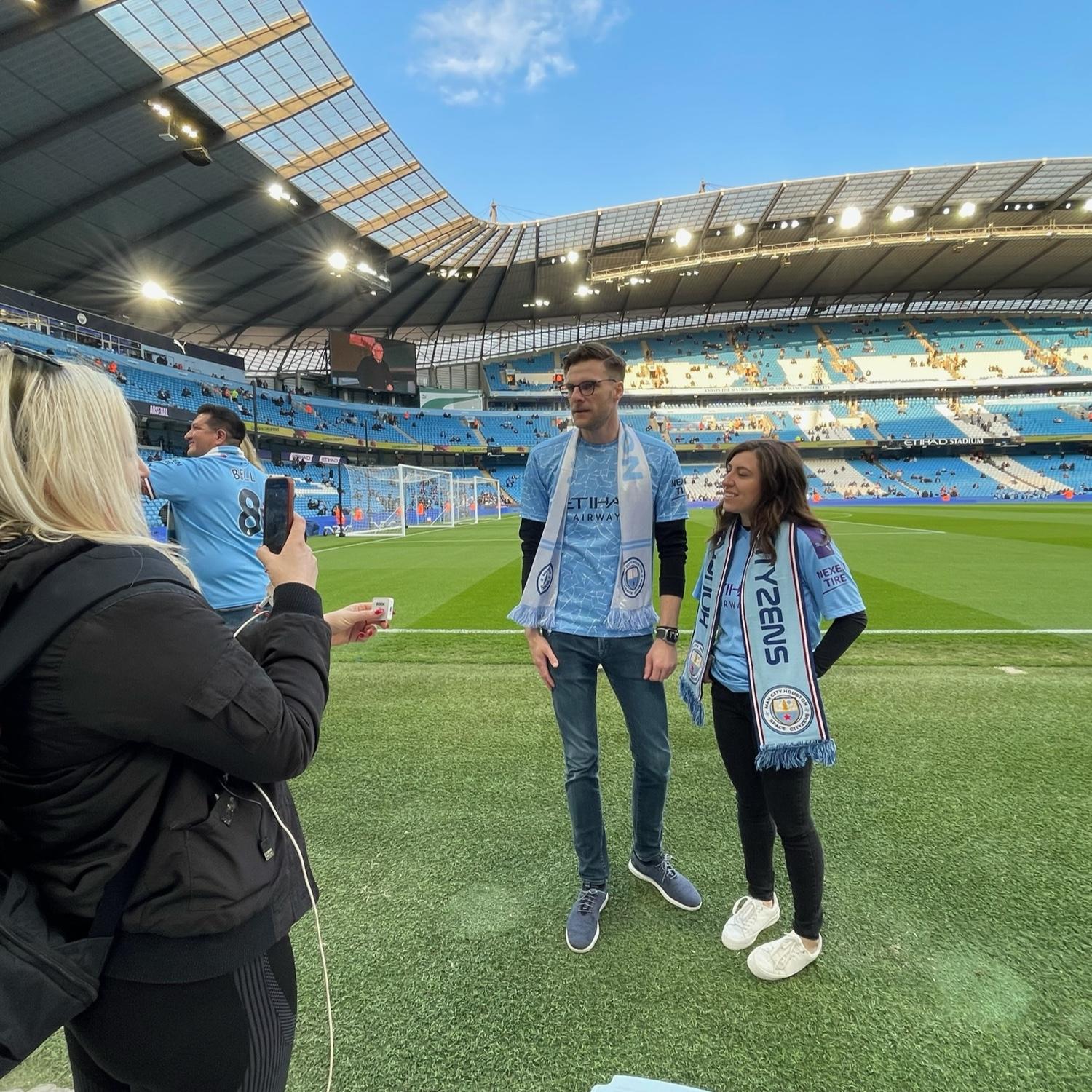 Everyone wanted to interview Angelo at the City match