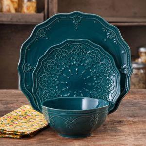12 Piece Pioneer Woman Dish Set