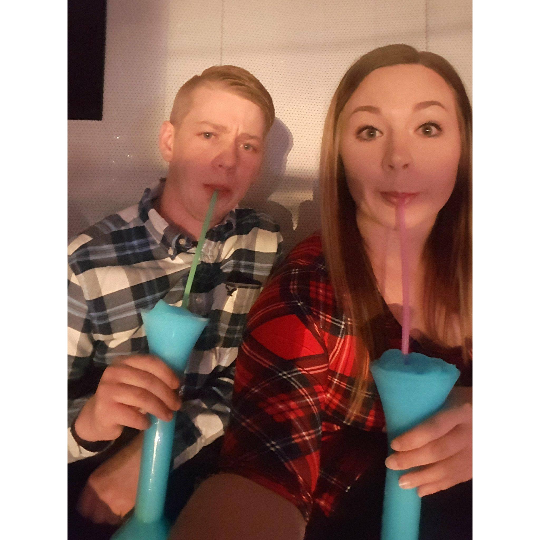 Seeing Eric Church in concert - Spring 2017 (after the concert there were no available ubers so we walked the 2 miles home a teeny bit intoxicated)