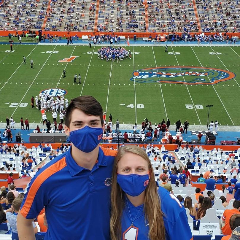In all kinds of weather and pandemics, go Gators!