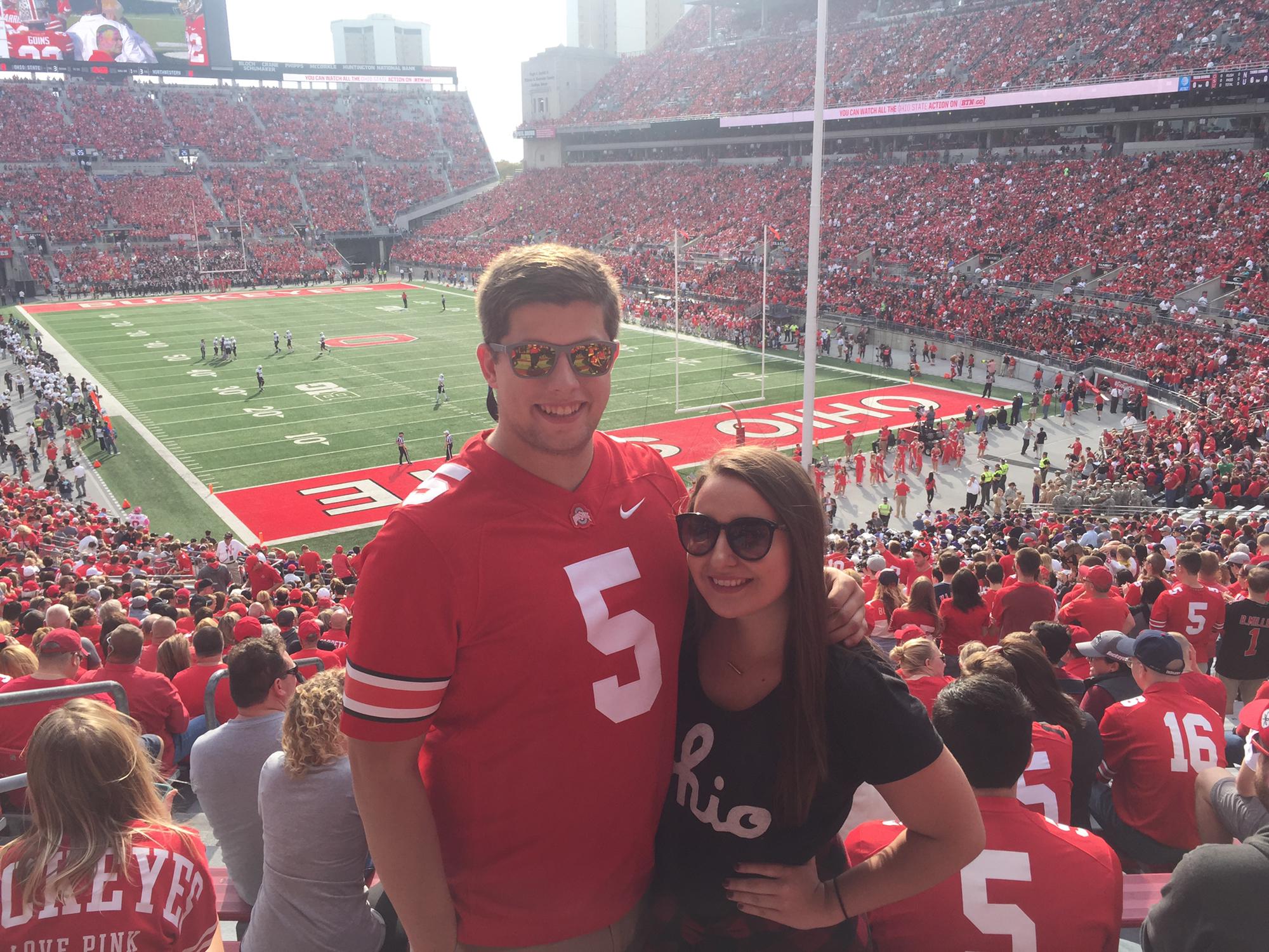 Our first Buckeyes game together in 2015
