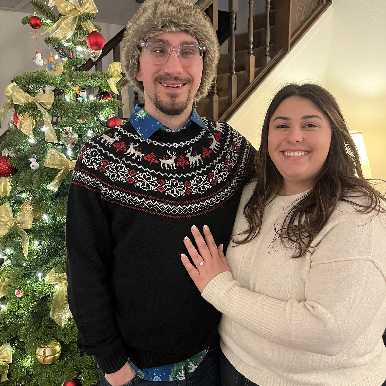 First Christmas as an Engaged Couple!