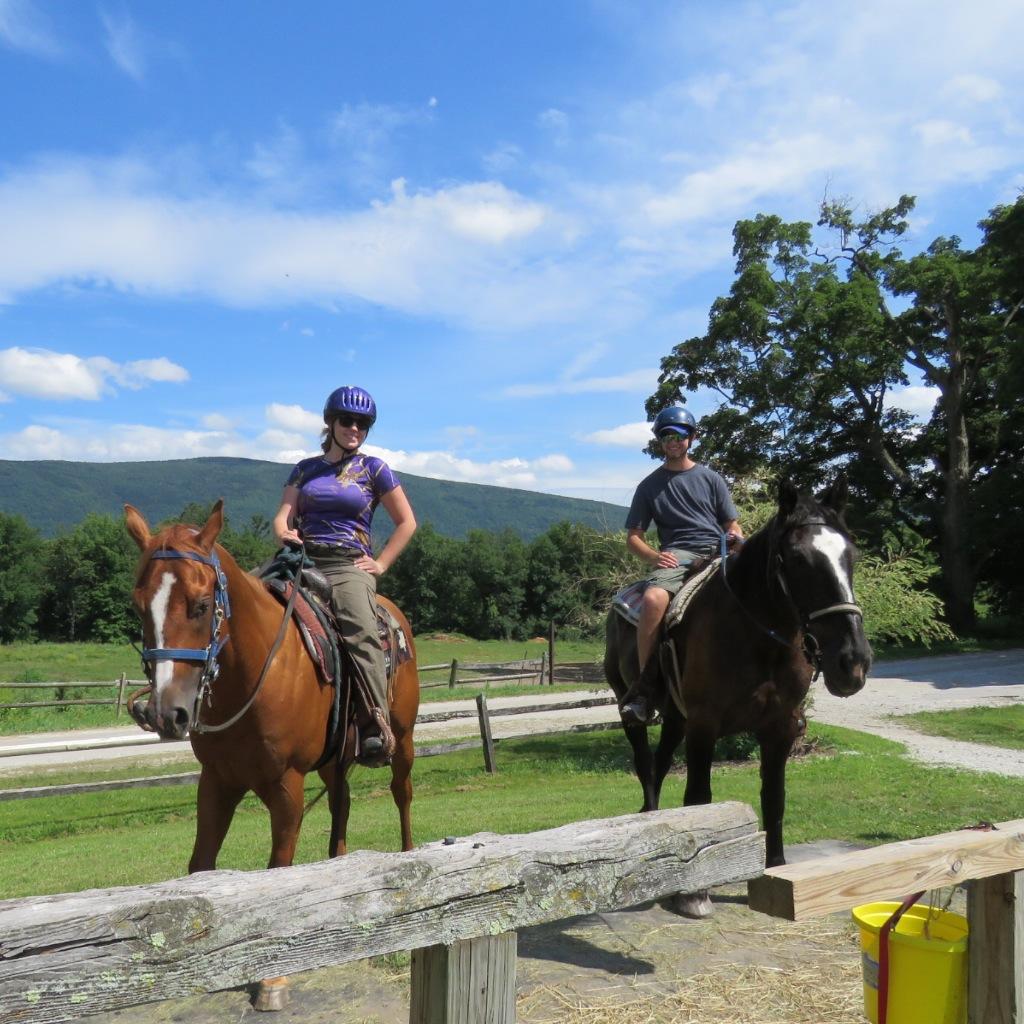 First horseback riding trip together.
