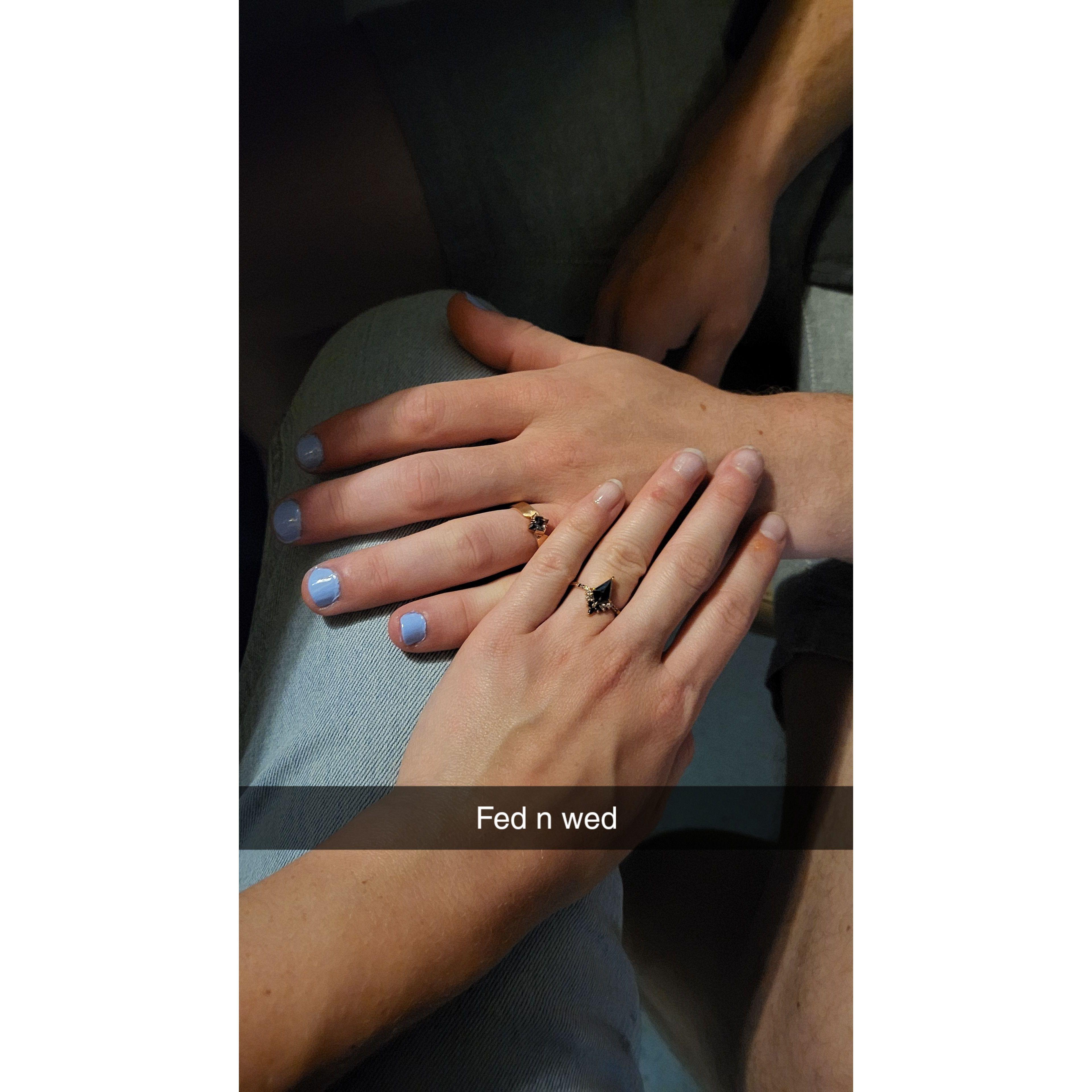 Nails and rings on fleek