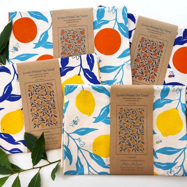 Tea Towel - Oranges and Lemons -...