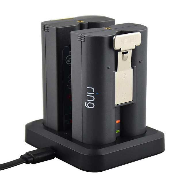 Ring Batteries Charger for Ring Rechargeable Battery,Dual Ring Battery Charger Station for Ring Spotlight Cam Battery,Ring Video Doorbell 2 & Ring Stick Up Cam Battery (Ring Batteries NOT Included)