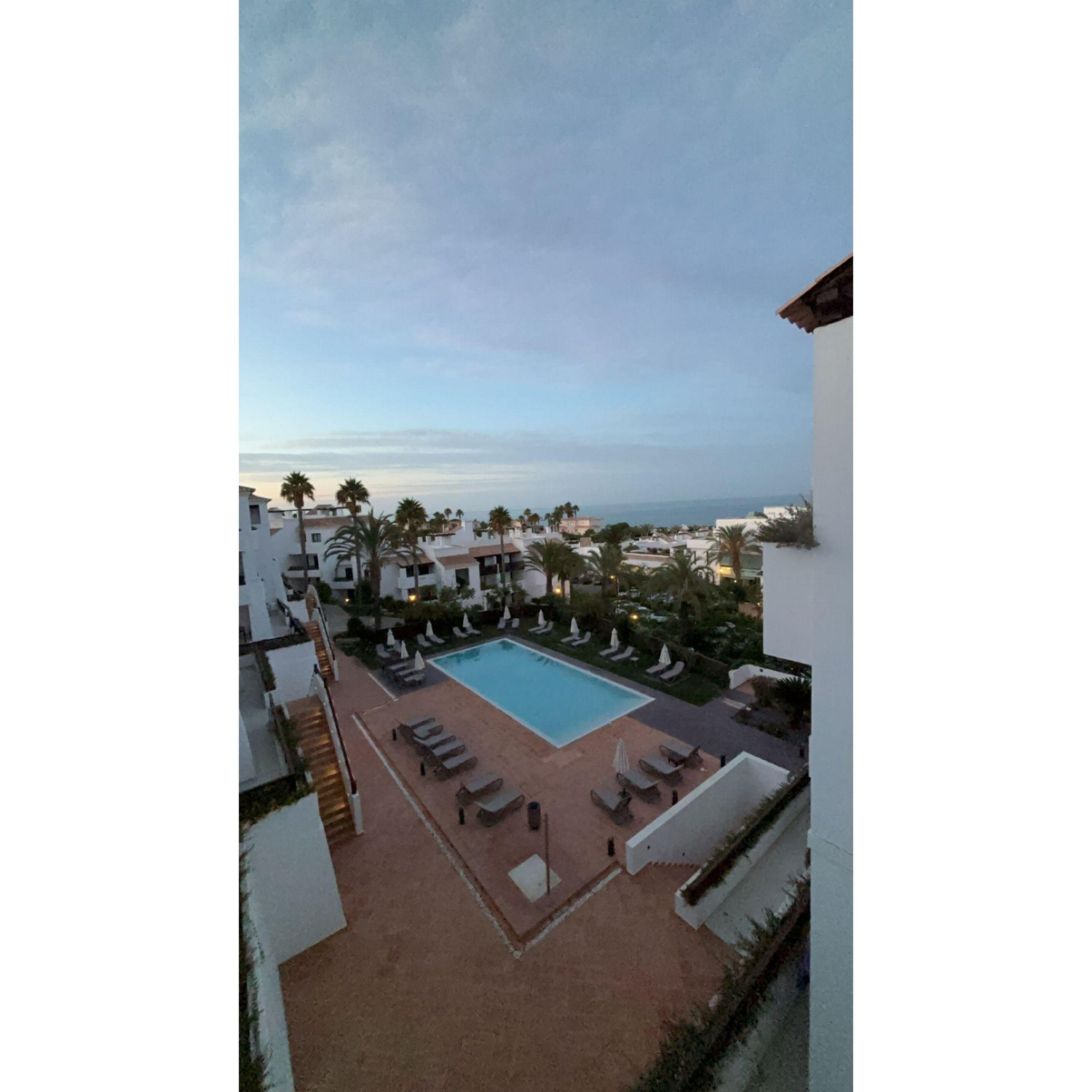 The view from one of the three bedroom apartments.