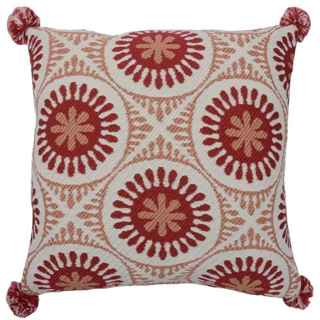 Chili Medallion Outdoor Throw Pillow