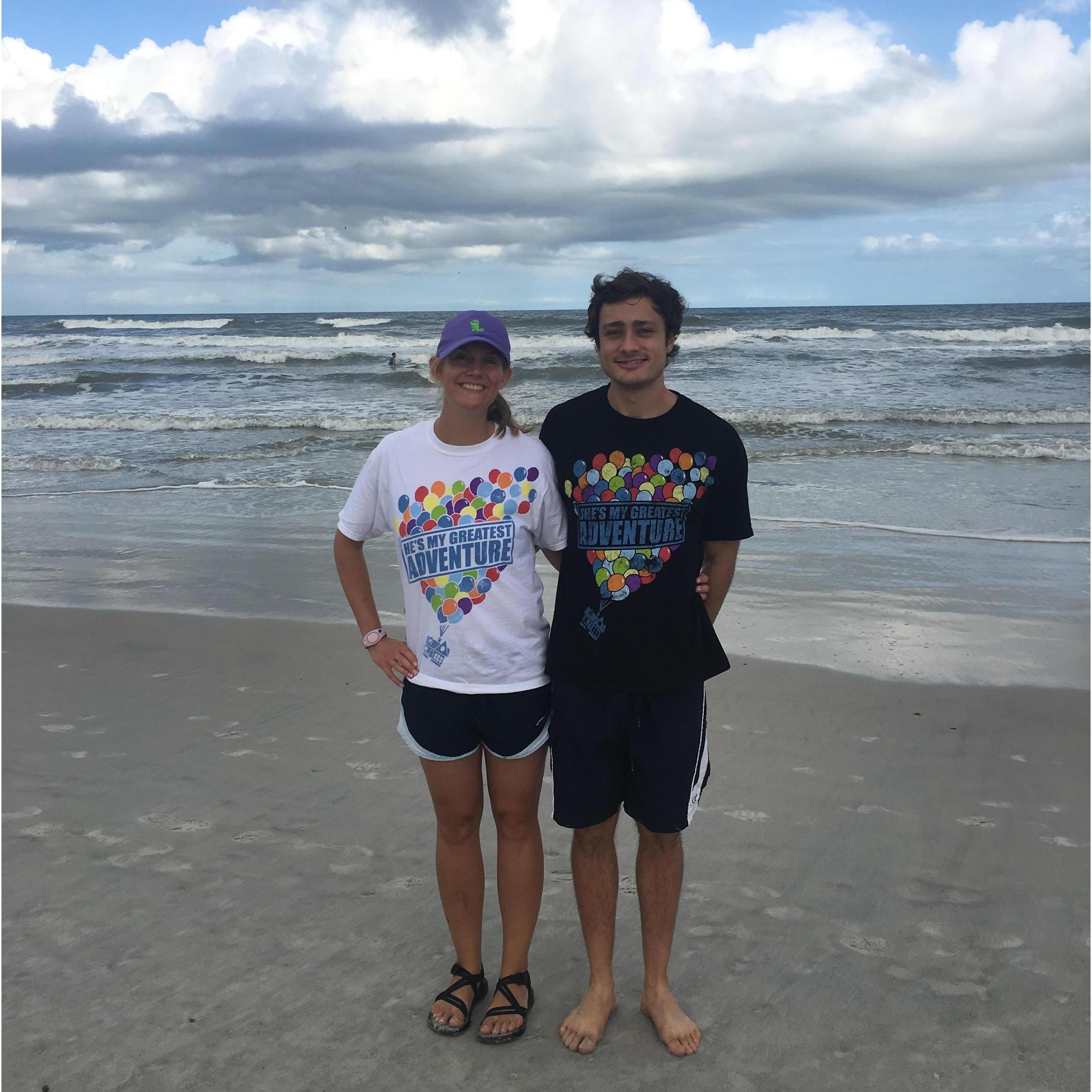 During our short day trip to Daytona Beach, FL (Amitav really enjoys tapping into his inner beach bum!)