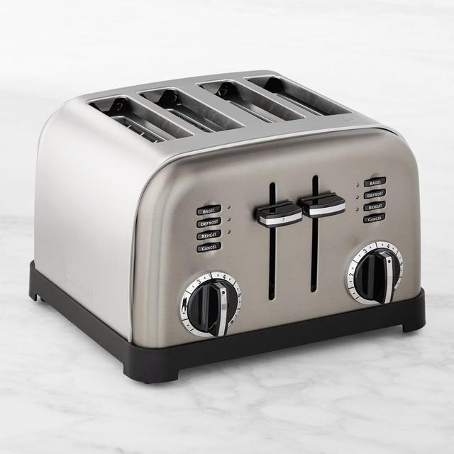 Cuisinart 4-Slice Metal Classic Toaster, Stainless Black