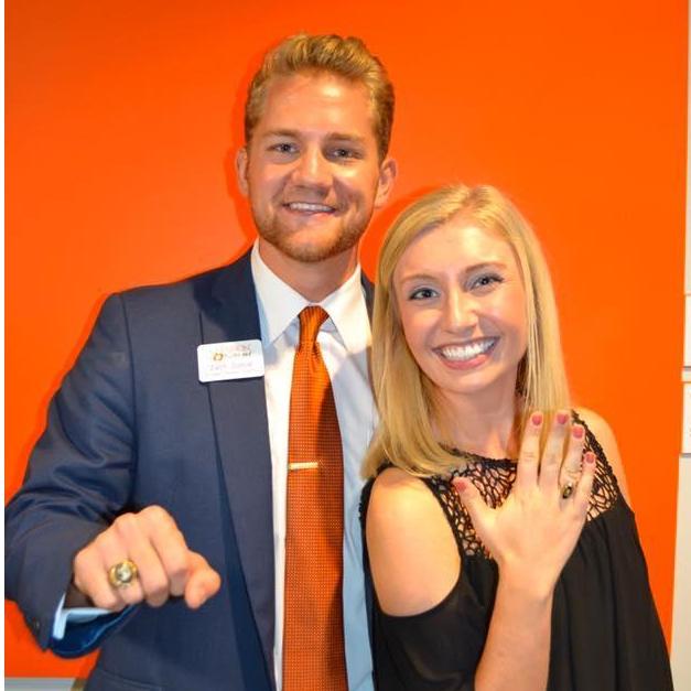 Ring Ceremony!! Right before we officially started dating. Zach was kind of a big deal due to a leadership role with Student Alumni Council and got to give a welcome speech!!
