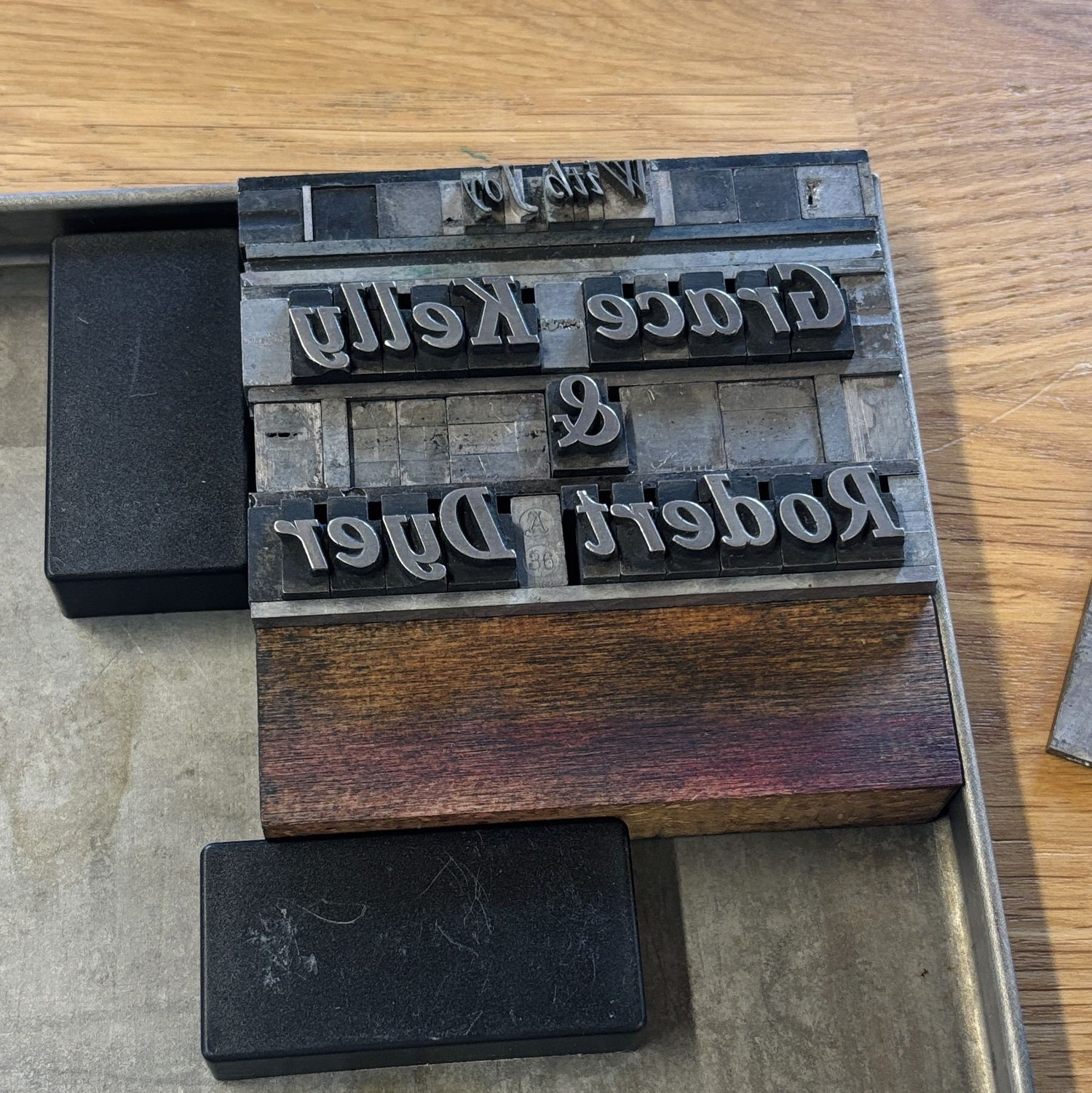 Design starting to take shape - everything had to be backwards!