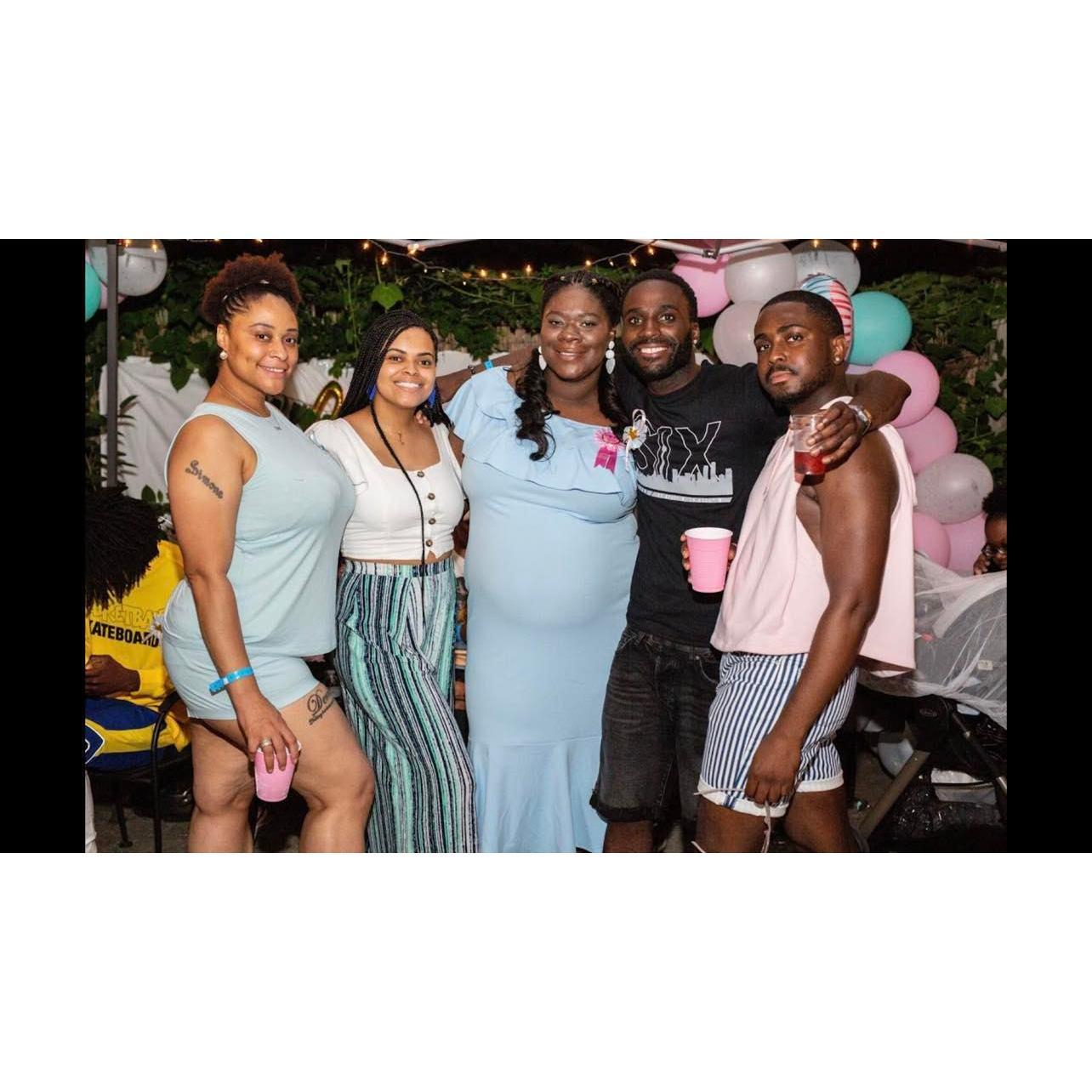 Bride and her siblings
