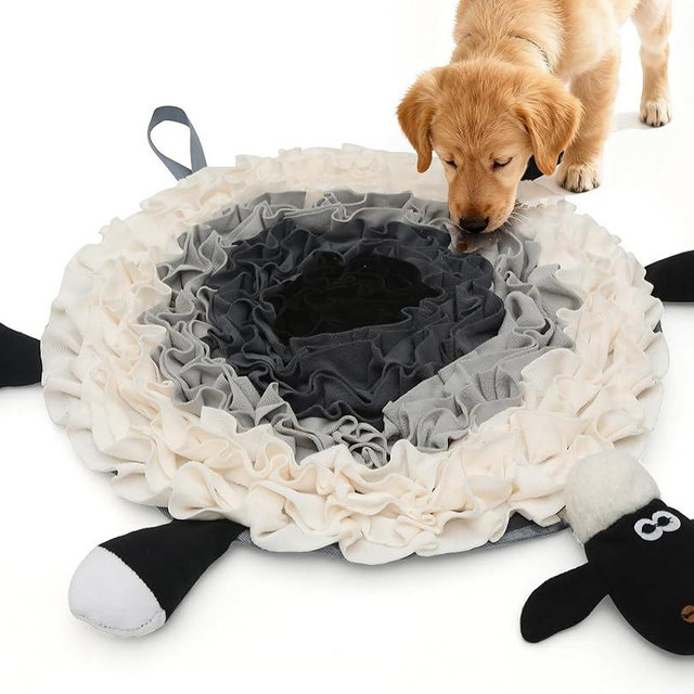 DULZILUZID Snuffle Mat for Dogs - Interactive Feeding & Smell Training Toy, Puzzle Slow Feeder for Large, Medium & Small Dogs, Keeps Them Busy, Fun Treat Dispenser & Enrichment Toy