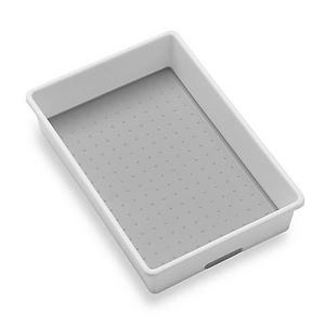 madesmart® 6-Inch x 9-Inch Drawer Organizer in White/Grey