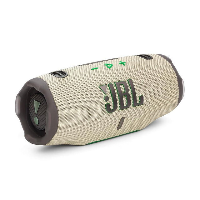 JBL Charge 6 - Portable Waterproof & Drop-Proof Bluetooth Speaker, Bold Pro Sound with AI Sound Boost, 28Hrs of Playtime, Built-in powerbank & Comes with a Sturdy/Removable Carrying Strap (Sand)