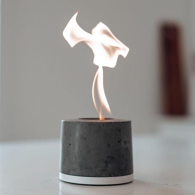 Personal Concrete Fireplace