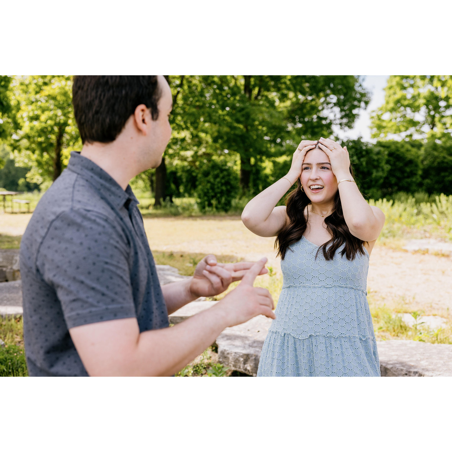 Caleigh in complete shock that Brian completely surprised her with the proposal