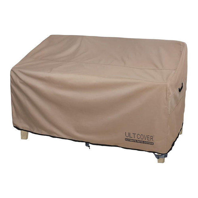 ULTCOVER Waterproof Outdoor Deep Seat Sofa Bench Cover 76W x 40D x 35H inch Patio Furniture Couch Cover