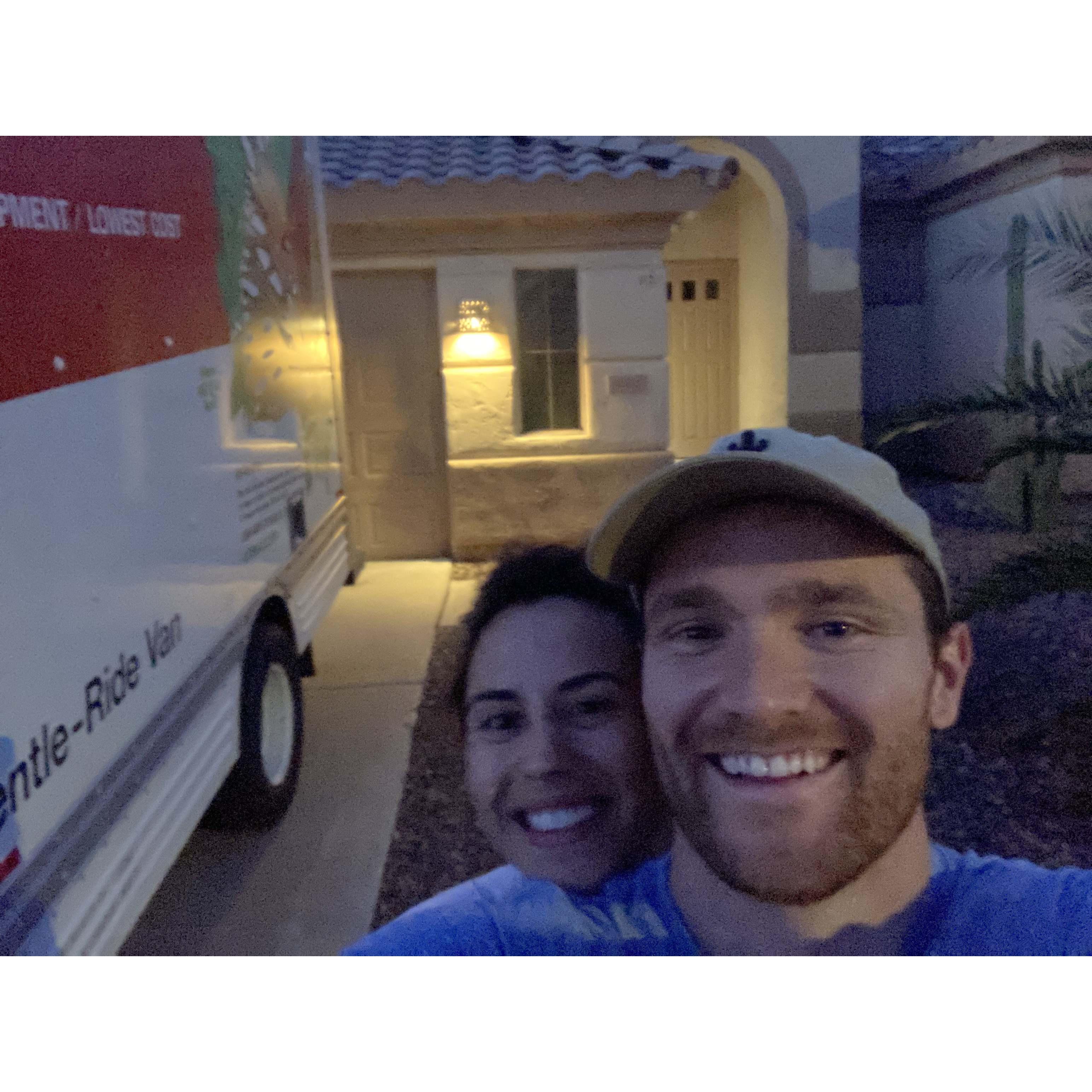 Moving out of her house and in together!