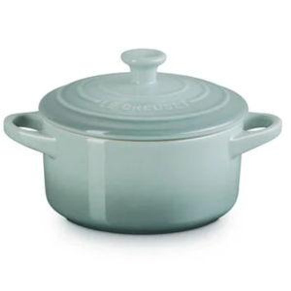 Mini Round Cocotte, Color Sea Salt