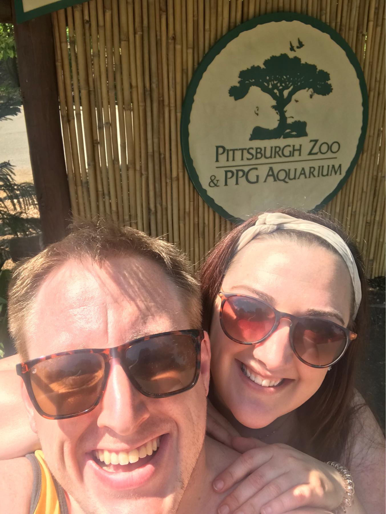 Our impromptu stop at the Pittsburgh Zoo. Confirmed our mutual love for animals.