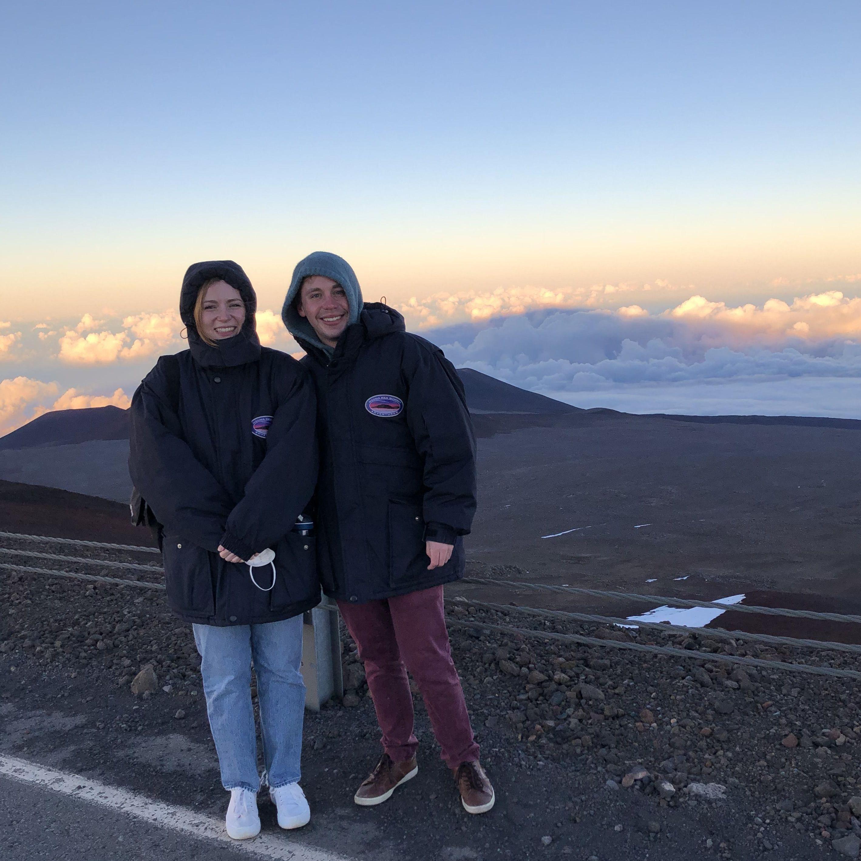 At the top of Mauna Loa, Hawaii