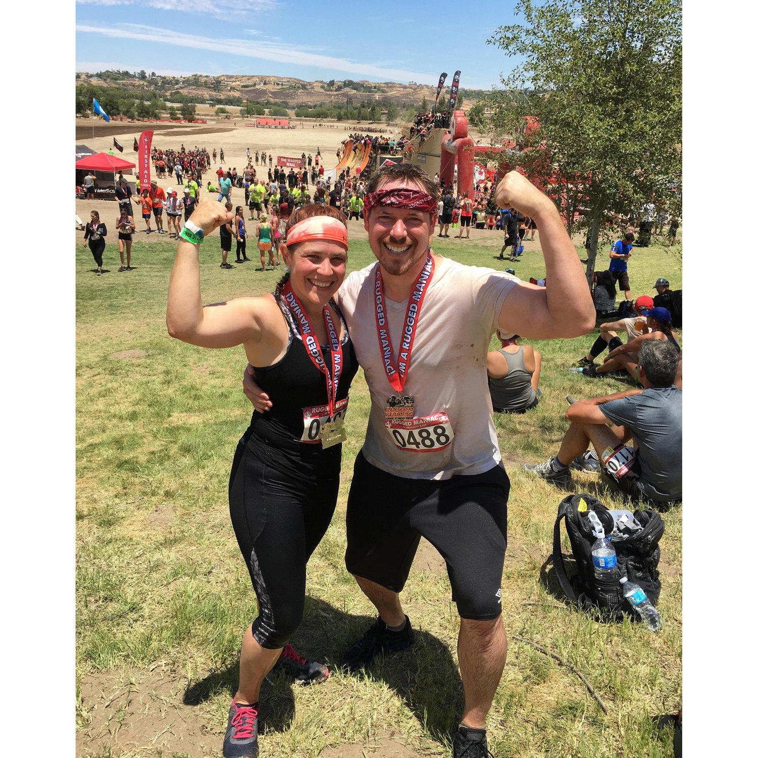 Our first race together! Rugged Maniac 2016.