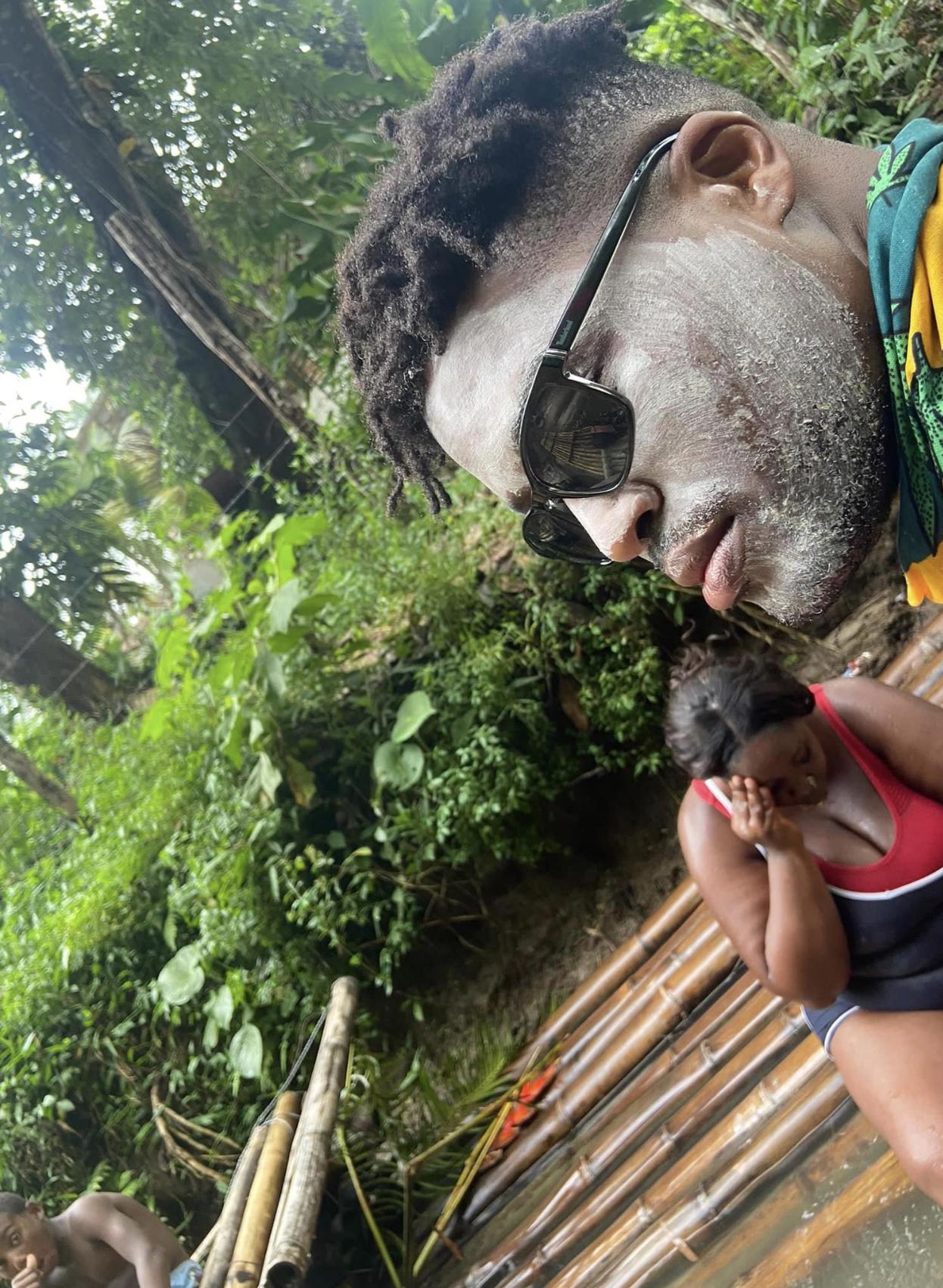 Limestone massage while bamboo rafting in Jamaica 🇯🇲