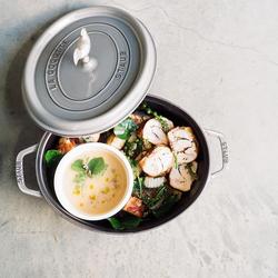 Staub Coq au Vin Oval Dutch Oven, 5.75qt - Black Matte