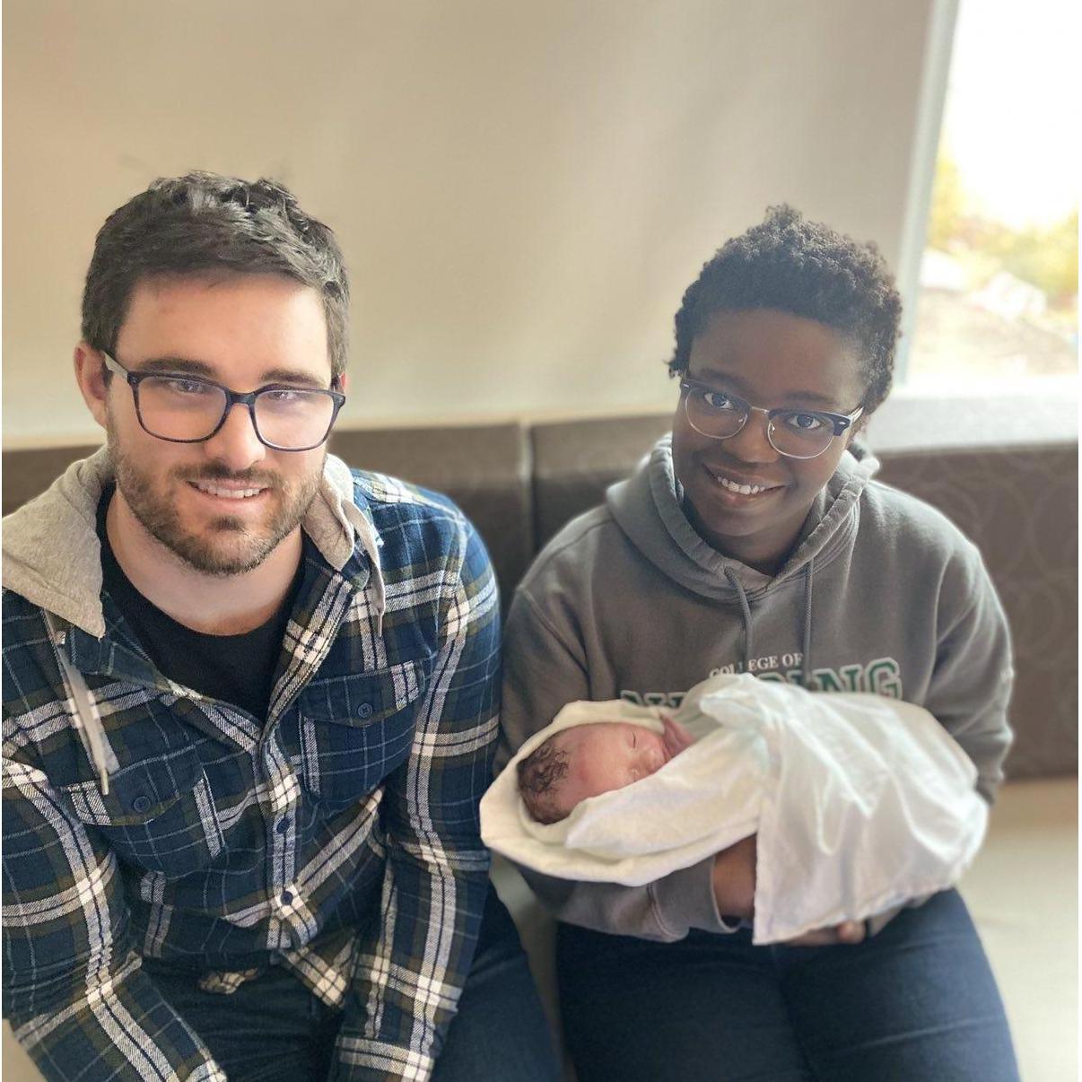 First photo with nephew, Warren