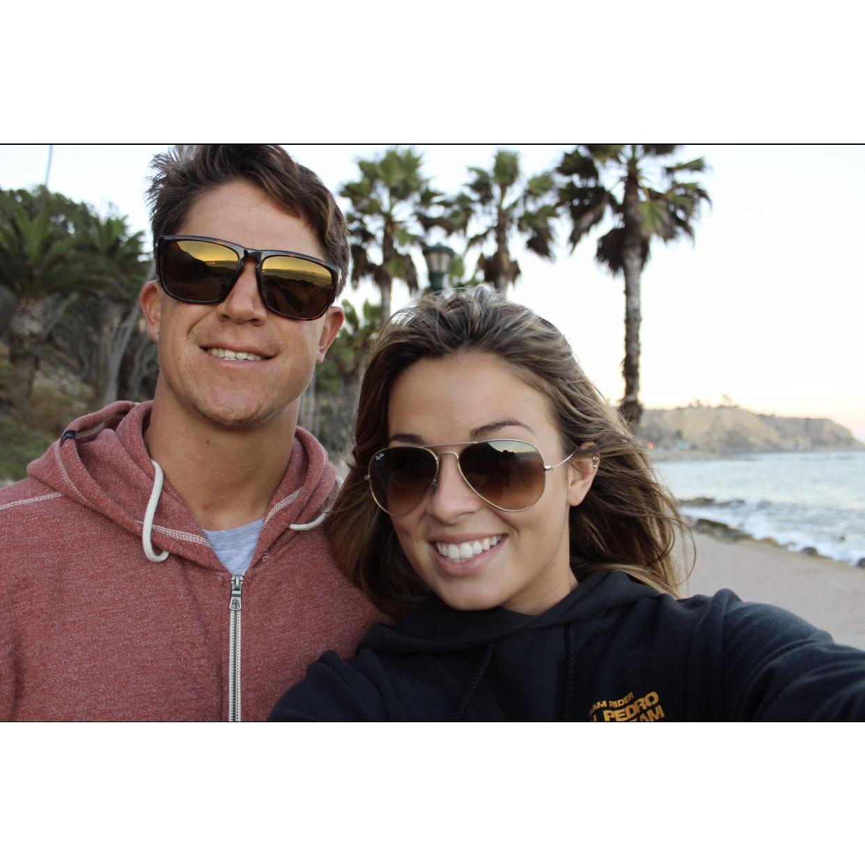 The first photo we took together. Ricky bought me a  camera for my birthday and we took it down to Palms to test it out.