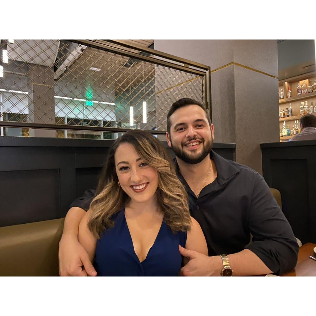 At our favorite restaurant in Tallahassee, Il Lusso.