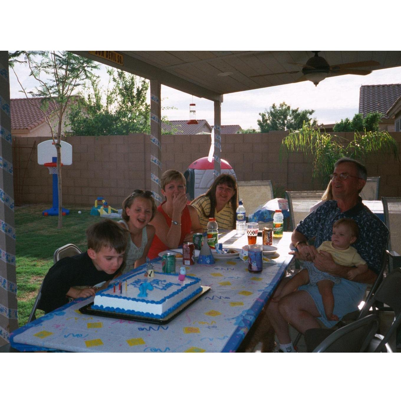 Mark's 4th birthday party with family (1999)